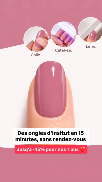 Des ongles d'institut en 15 minutes, sans rendez-vous