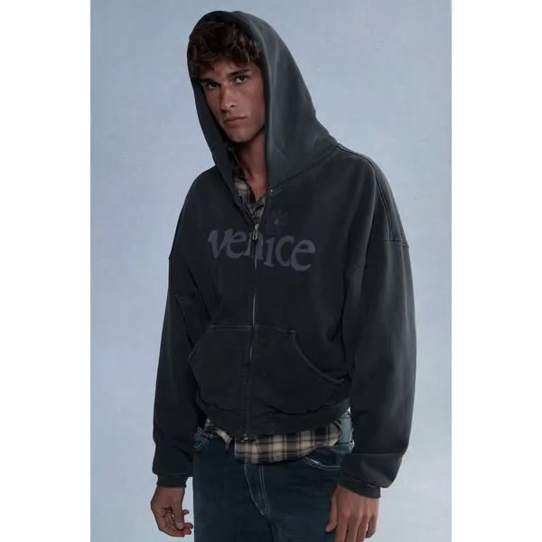 venice heavyweight zip up hoodie