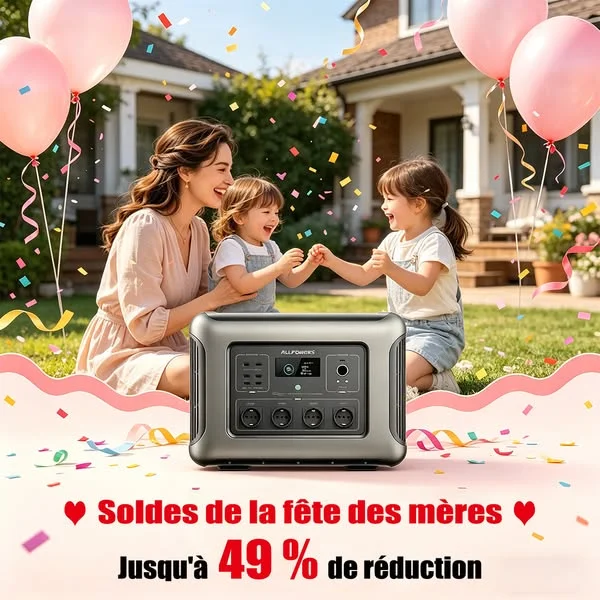 Fête des Mères : -5% dès 1000€, P100 offert dès 1500€ et -10% dès 2500€.
