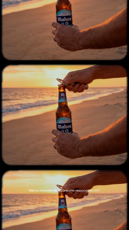 Modo verano: 100% de batería con Mahou 0,0.

100% Mahou. 0,0 Dudas.

Parcialmente generado por IA.