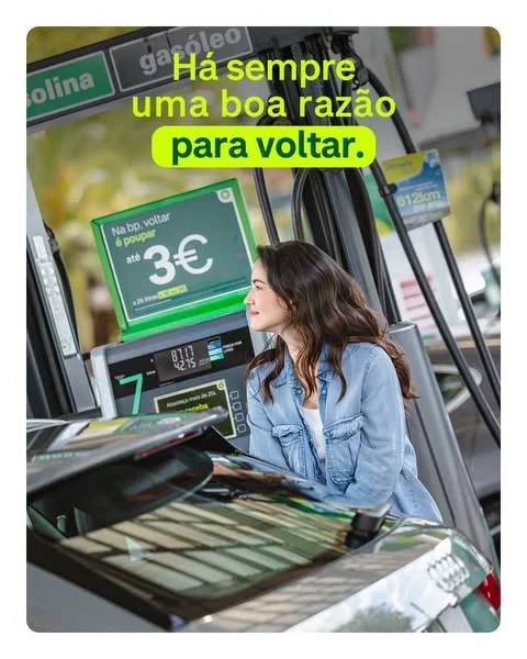 Pensavas que já tinha acabado? Ainda não. 👀
A campanha Voltar é Poupar foi prolongada até 30 de setembro. Aproveita para abastecer 25L ou mais e receber até 3€ de desconto no próximo abastecimento. 💚

#bpportugal