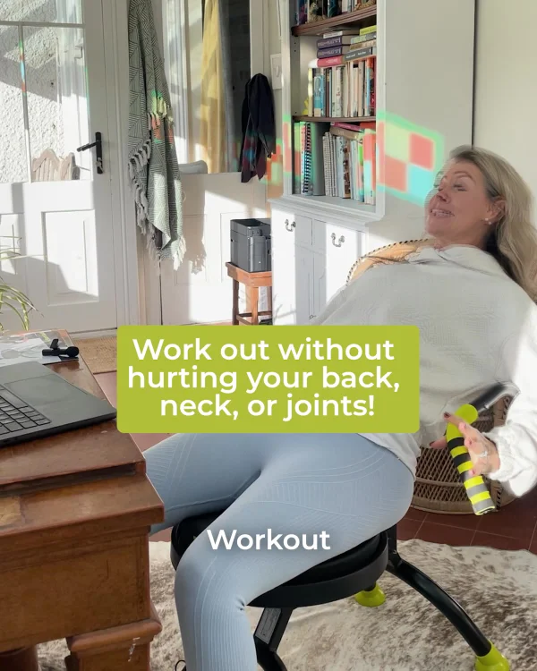Tone and massage muscles as you sit!