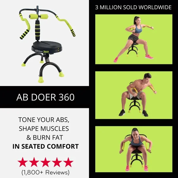 Ab Doer 360: Tone Your Abs - All While Sitting!