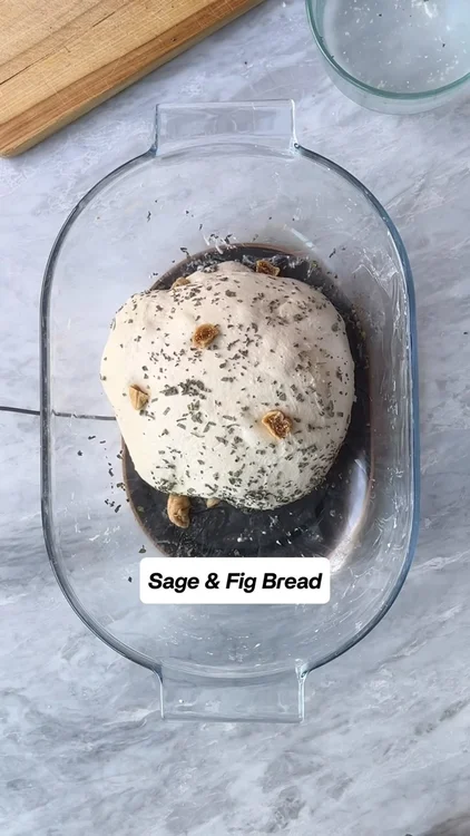 Sage was calling me, and I found this Fig & Sage Bread recipe from Hungry Ghost Bread Book. @hungryghostbread 

The original recipe uses a mixer so I winged the mixing / folding part of the process. I like folding in chunky ingredients during the second coil fold, as the dough has fully formed gluten at that point, but still has enough slack to be folded many times over. 

In the hind sight, though, sage would have been easier to mix in at the beginning with dry ingredients. Live and learn.

The loaf came out beautifully fragrant with sophisticated flavors. Feels wrong to keep it just to ourselves! Looking out for opportunities to bring this loaf over and share.

Do you have any favorite recipes that use ingredients from your garden?

#sourdough #breadbaking #herbgarden #sage #fig