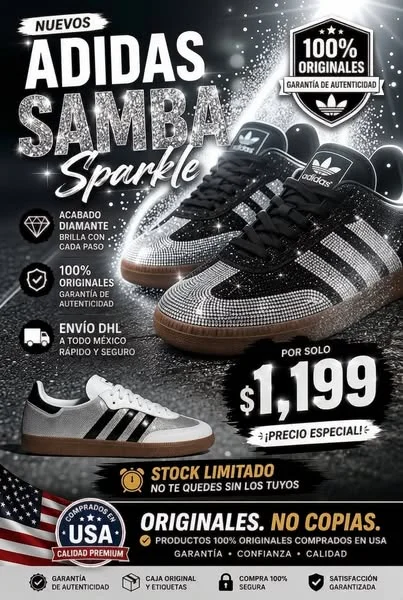 Adidas Samba OG Sparkle | Stock Limitado