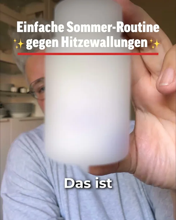 Ab 45 plötzlich Hitzewallungen, durchgeschwitzte Nächte und ständig gereizt? 🥵