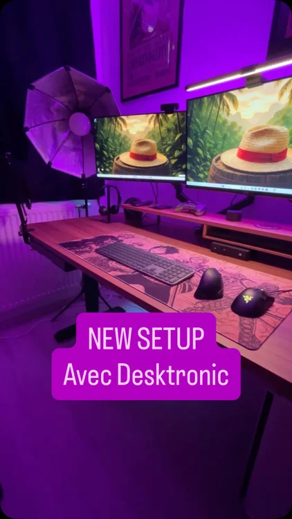 3 ans à coder penché = dos en compote. J’ai enfin réglé le problème avec le HomePro : assis-debout, stable, silencieux, ports USB-C intégrés.

🎁 Code WOODENKODER pour une réduction sur leur site.

🔗 Lien en bio

🤝 Collab Desktronic

#Desktronic #StandingDesk #SetupDev #devlife #setup
