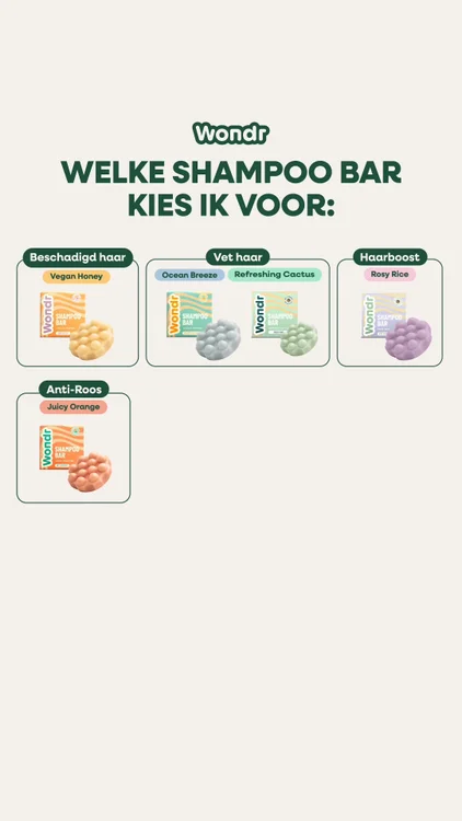 Welke shampoo bar past bij jouw haar?
