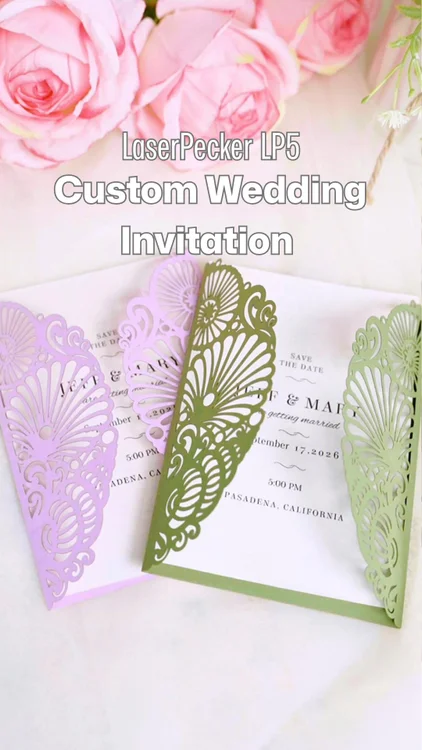 Create elegant laser-cut wedding invitations that couples will never forget. Made with the LaserPecker LP5, these intricate paper invitations add a premium, handcrafted touch to any wedding celebration.

Perfect for couples—and a great seller for wedding businesses.

👇 Thinking about adding wedding products to your shop?
👉 Get your LP5 through the link in our bio.

#LaserPecker #LaserEngraving #DIYProject #personalized #makers #dıy #laserpeckerlp5 #SMB #smallbusinesslife #CustomGiftIdea #WeddingGift #AnniversaryGift #HomeDecor #GiftForHer #GiftForHim