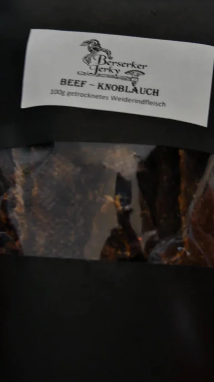 Beef Jerky Knoblauch