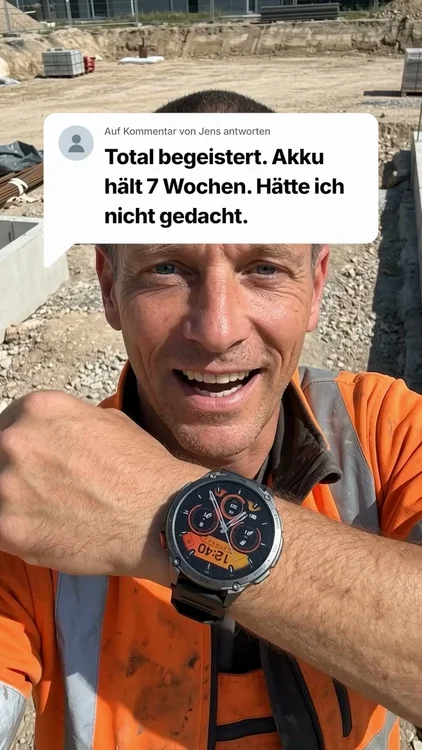 Weit über 25 Tage ohne Aufladen!