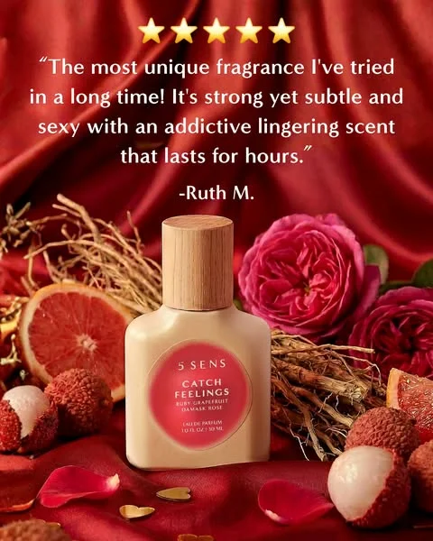 The problem with Catch Feelings? People think you’re flirting when you’re literally just existing ✨

Ruby grapefruit, damask rose, and a warm skin-scent finish, bright on top, devastating on the dry-down.

Clean fragrance. Dirty compliments 💋
Shop Now!