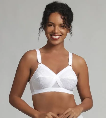 Soutien-gorge sans armatures blanc Cœur Croisé 556