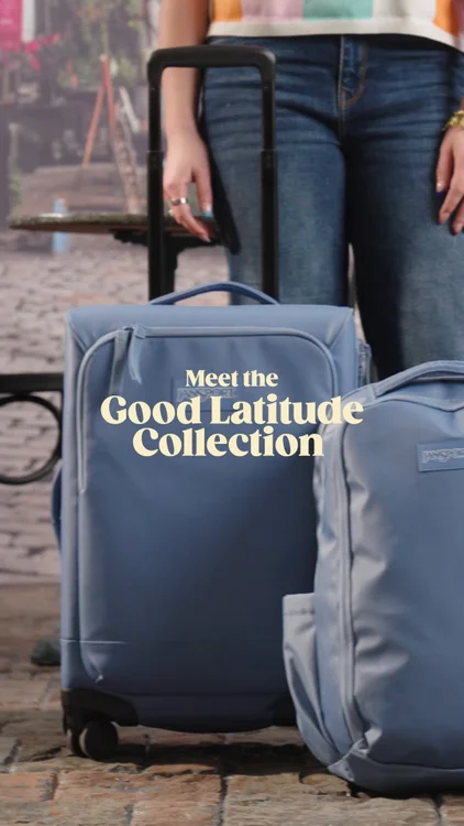Good trips start here ✈️ The JanSport Good Latitude Collection is built to keep things moving, keep things in place, and make sure your bag isn’t the hardest part of the trip. #JanSport #Travel #TravelTikTok #Luggage #TravelTok
