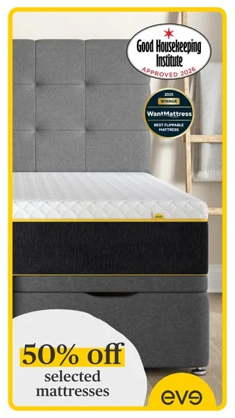 Up to 50% off selected mattresses
