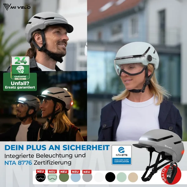 Sicher, stylisch & smart - NOVA Fahrradhelm mit LED