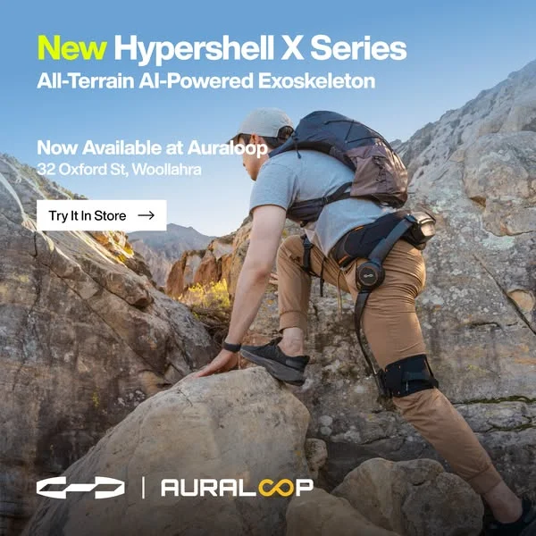 From weekend hikes to your next outdoor adventure, discover a new way to explore.
Meet the New Hypershell X Series — an all-terrain AI-powered exoskeleton designed for hiking, backpacking and outdoor exploration.
Now available to experience in Sydney at Auraloop.

📍 32 Oxford St, Woollahra NSW 2025

Come in and experience it before your next adventure.