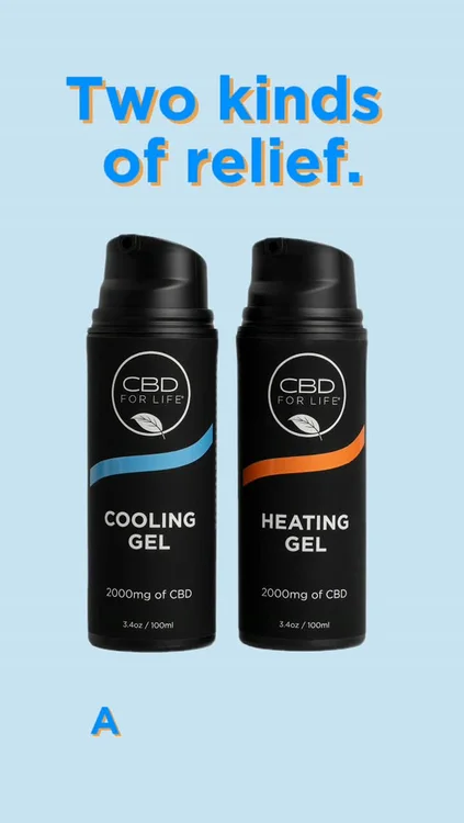 Heating Gel and Cooling Gel: the newest members of the CBD For Life relief lineup!

🔥 Heating Gel for the stiff mornings and tight, achy joints. A blend of capsaicin, ginger, and black pepper deliver deep warmth that loosens up your muscles so the first move doesn't have to be the hardest.

❄️ Cooling Gel for the sore, overworked muscles that need relief now. A blend of menthol, camphor, and arnica bring a fast, cold rush right where you rub it in.

Stiff or sore, we've got you covered.
