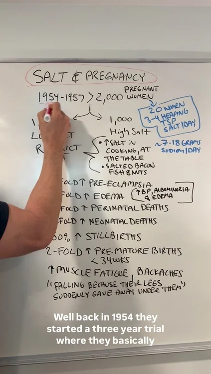 Pregnant and curious about your salt needs? @drjamesdinic has some helpful insights! 🧂👏