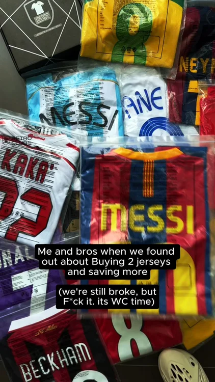 World Cup Season · 50% Off Retro Kits