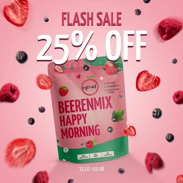 ⚡ Flash Sale: 25 % auf Happy Morning Beerenmix