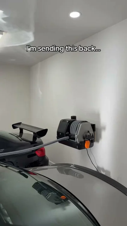 This is the garage upgrade you didn’t know you needed… no more dragging a vacuum across the floor