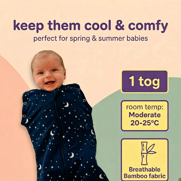 Bamboo Baby Sleeping Bags & Swaddles