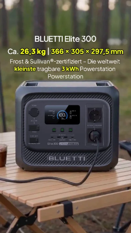 BLUETTI Elite 300 Tragbare Powerstation