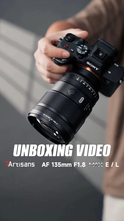 Unboxing the newest chapter of the AF 135mm F1.8 MAX.

The wait is over. 
No longer just for Z users.

—Now also available in Sony E and L Mount! 🤩

135mm that draws every detail closer.
F1.8 that melts distractions into beautiful bokeh.

Built for separation.
Built for presence.

Unbox it. Mount it. Create.

🙌 It's your turn to tell the next story.

.
.
.
#7Artisans
#7ArtisansMAX
#7Artisans135mmF18
#AF135mmF18
#Fullframe
#SonyAlpha
#Lumix
#Leica
#Unboxing 
#Gear