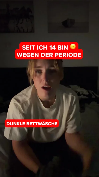 Dunkle Bettwäsche. Wecker um 3. Handtuch unters Laken. Seit ich 14 bin.