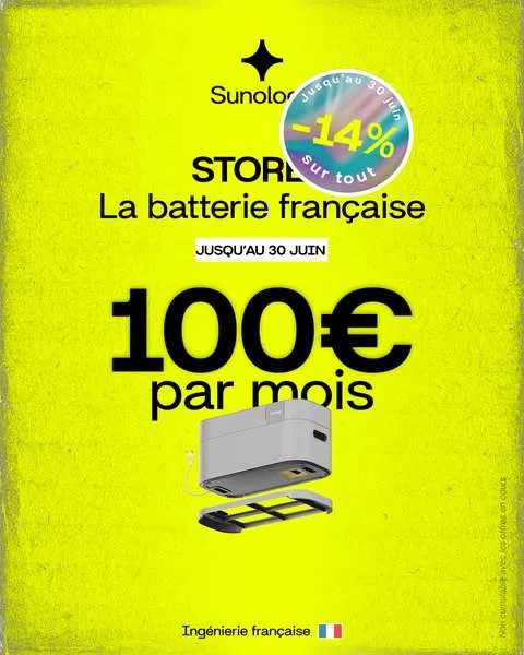 -14% sur la gamme Sunology
