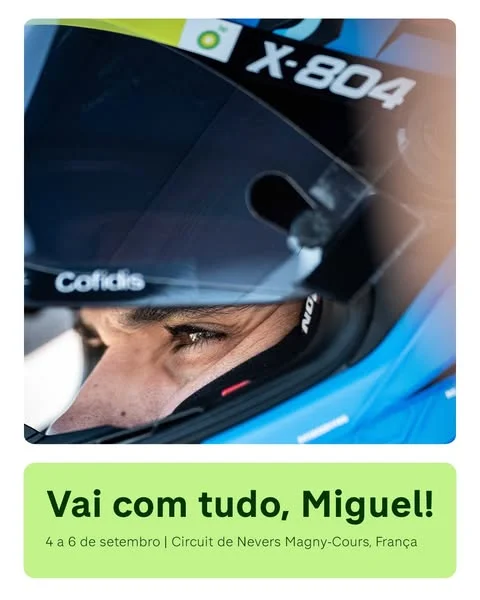A próxima paragem é Magny-Cours. Estamos contigo, Miguel. 💪🏼
Quem mais vai acompanhar?