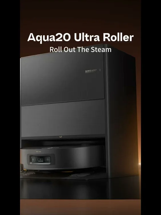 🔥【180°C 高溫蒸汽！殺滅 100°C 熱水都殺唔死嘅耐熱細菌！】全新 Dreame Aqua20 Ultra Roller 滾筒掃拖機器人：40,000Pa 狂暴吸力 ＋ AquaRoll 活水滾筒，香港頂級衛生旗艦！官網首發限時特惠！